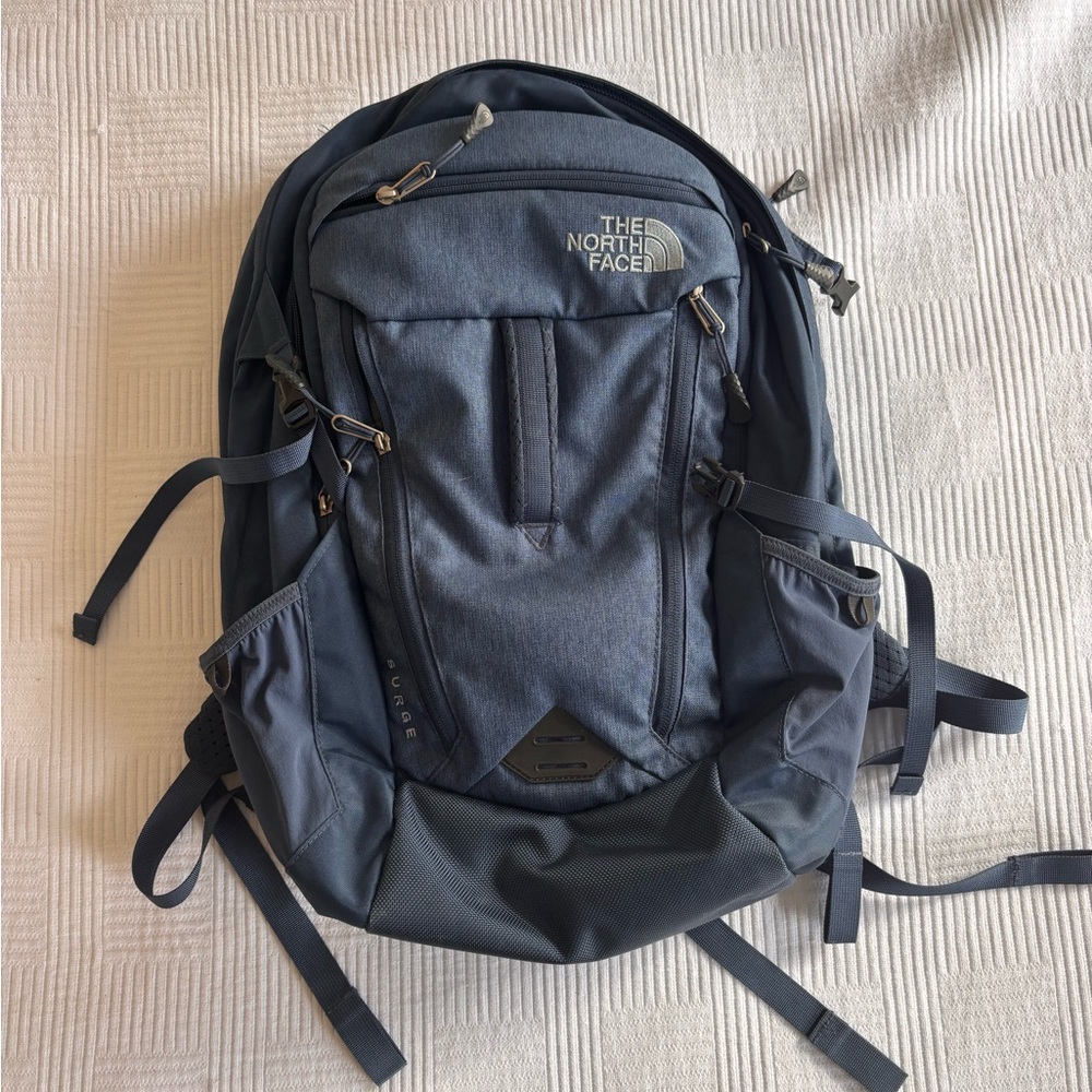 The North Face Surge Slate Blue Backpack